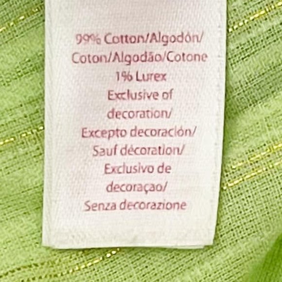 Lilly Pulizer Small Green Metallic Split Neck 3/4 Sleeve Dress - Picture 7 of 9